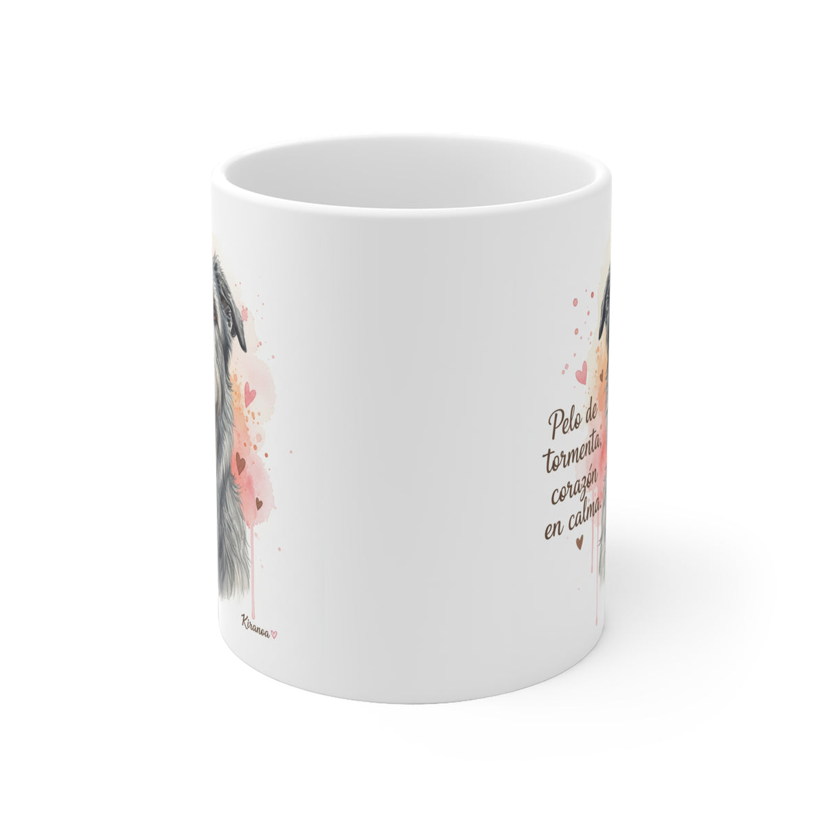 Taza cerámica Irish Wolfhound 325 ml – vista lateral