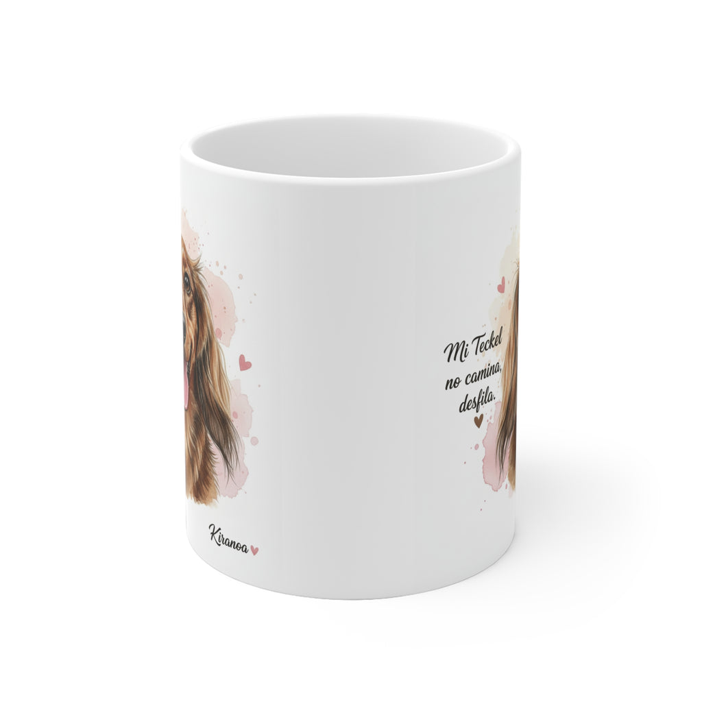 Taza cerámica Dachshund 325 ml – vista lateral