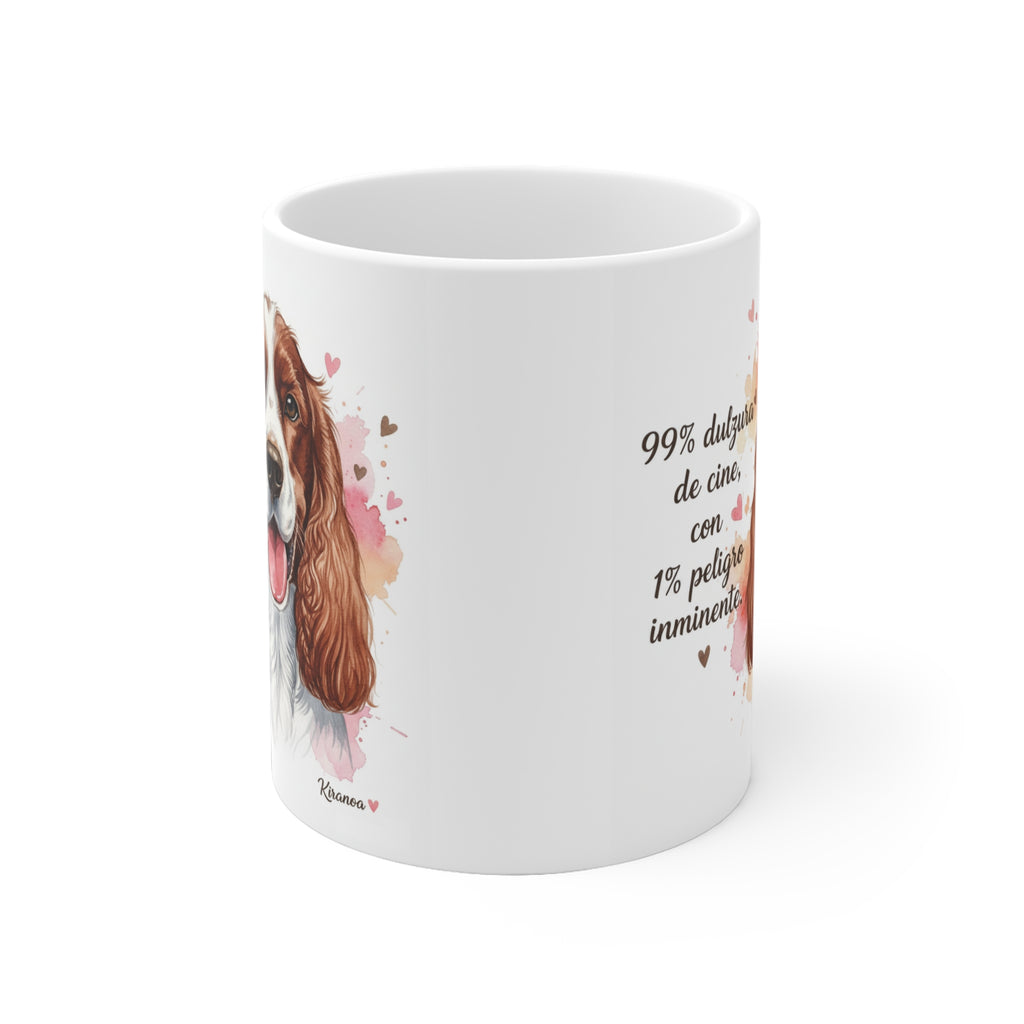 Taza Cocker Spaniel Americano | 99% Dulzura de cine con 1% peligro inminente