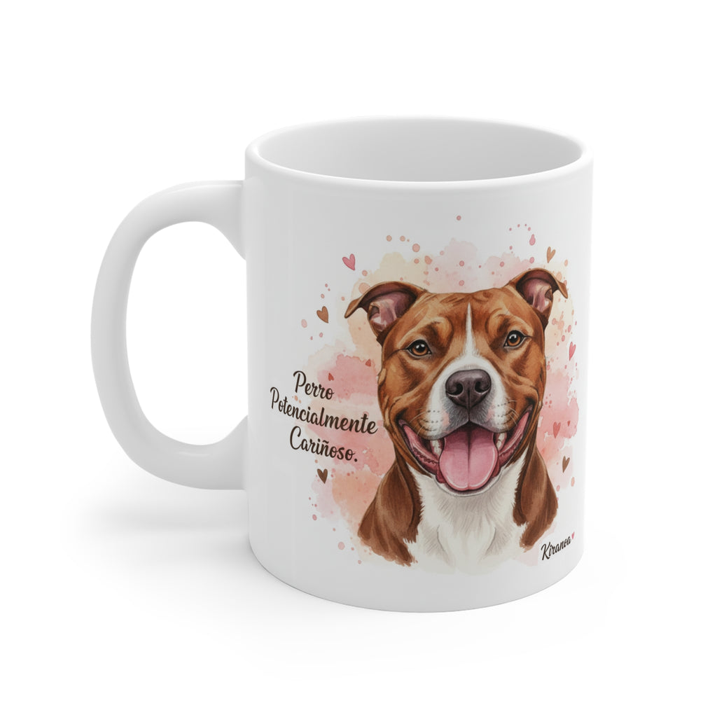 Taza Pit Bull Terrier Americano | Perro Potencialmente Cariñoso