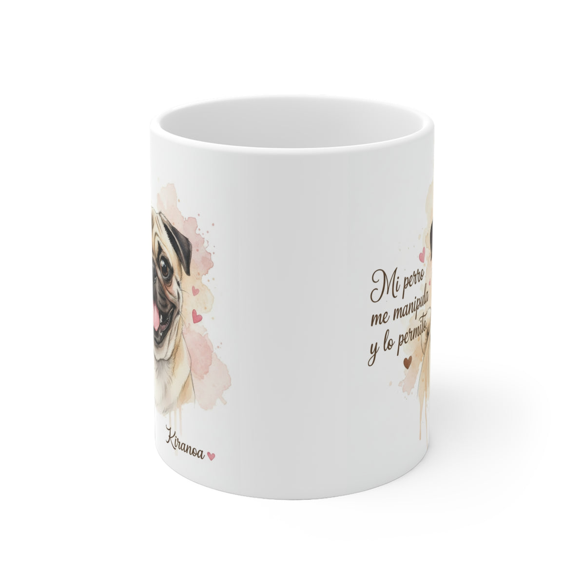 Taza cerámica Carlino 325 ml – vista lateral