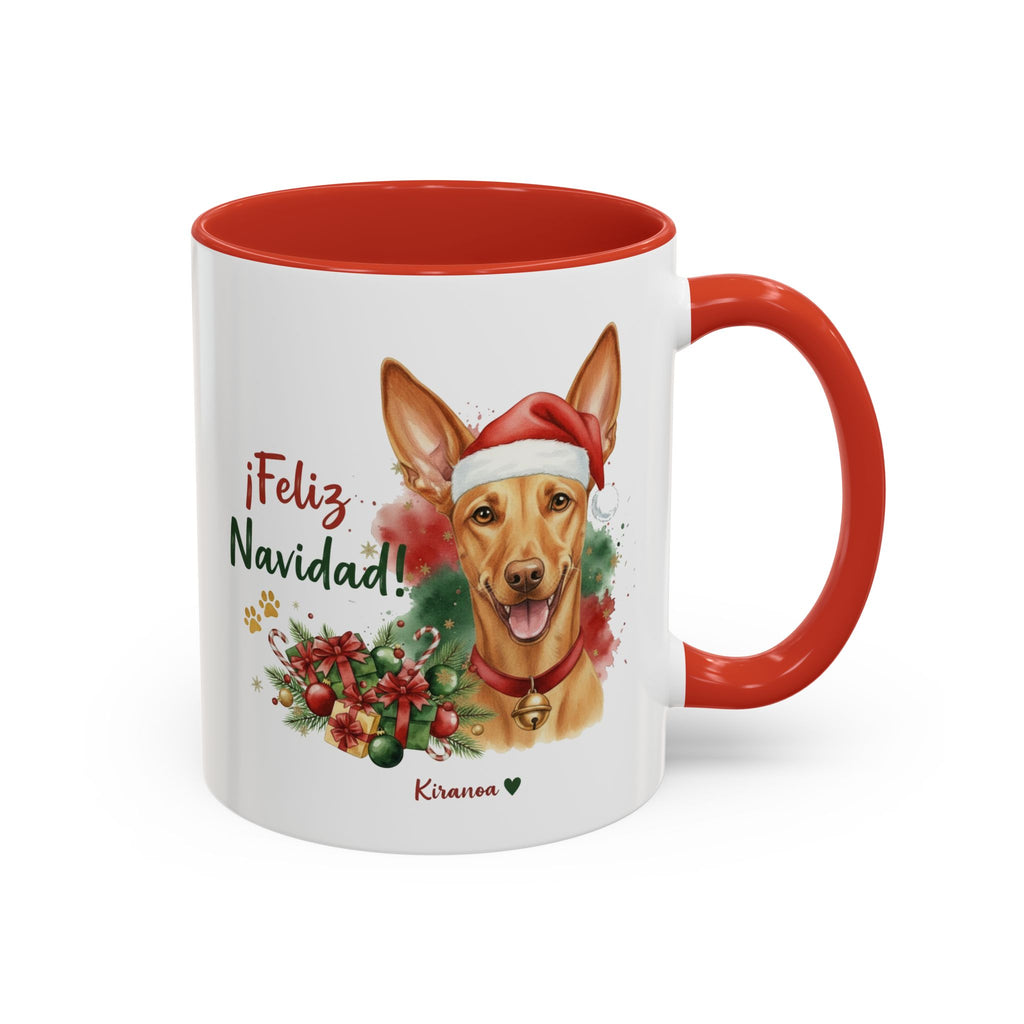 Taza Navideña Podenco Andaluz | ¡Feliz Navidad!