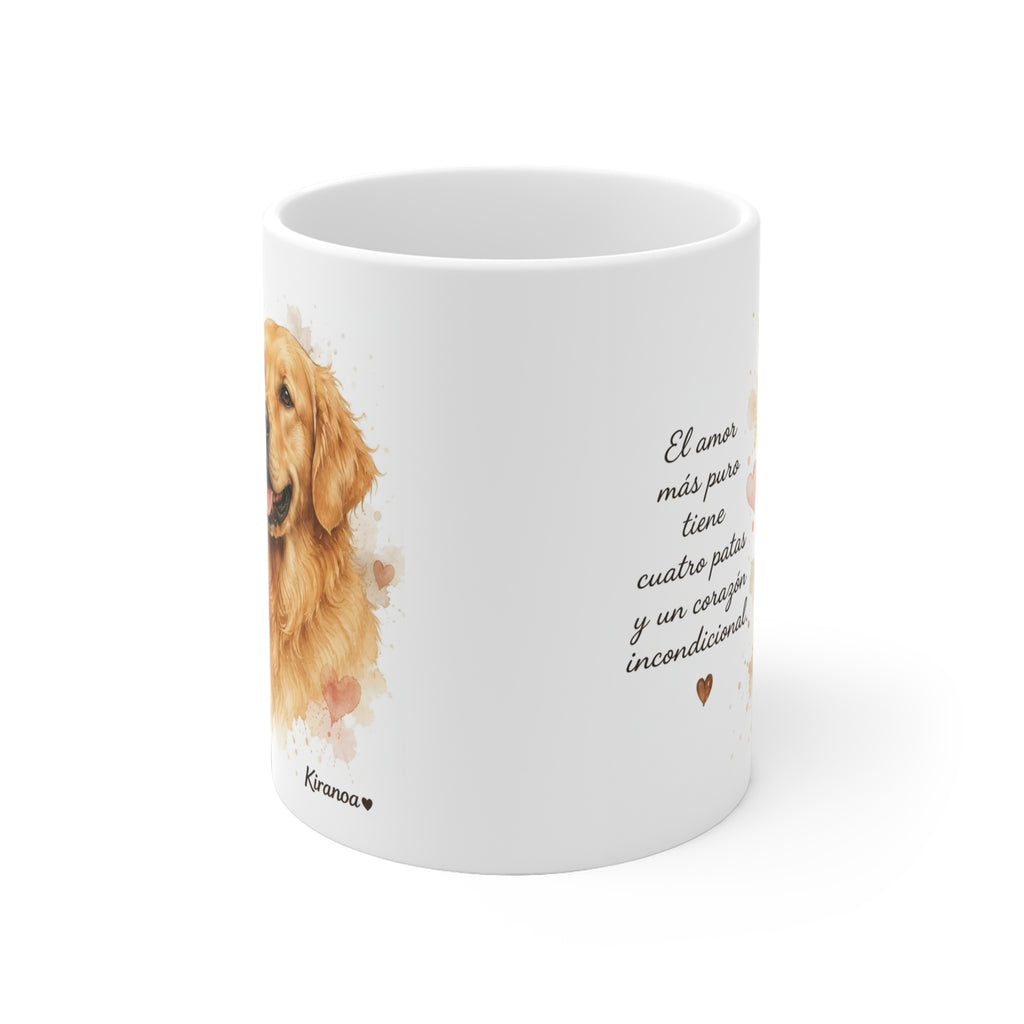Taza cerámica Golden Retriever 325 ml – vista lateral