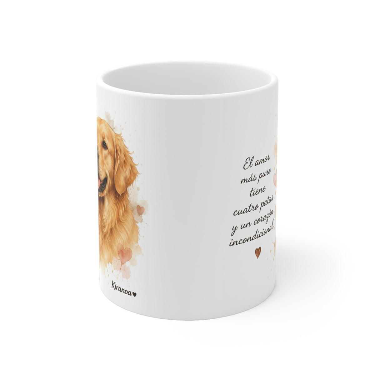 Taza cerámica Golden Retriever 325 ml – vista lateral