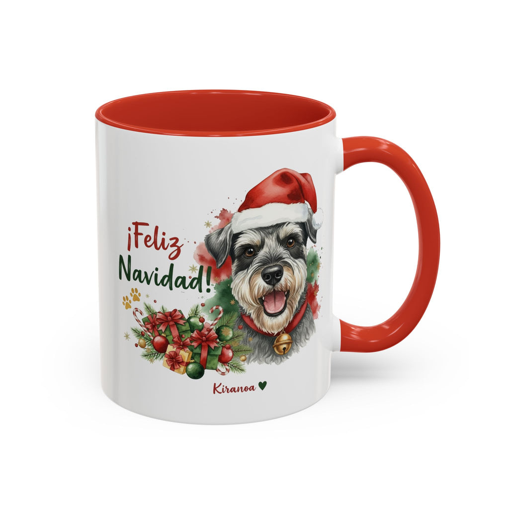 Taza Navideña Schnauzer Estándar | ¡Feliz Navidad!