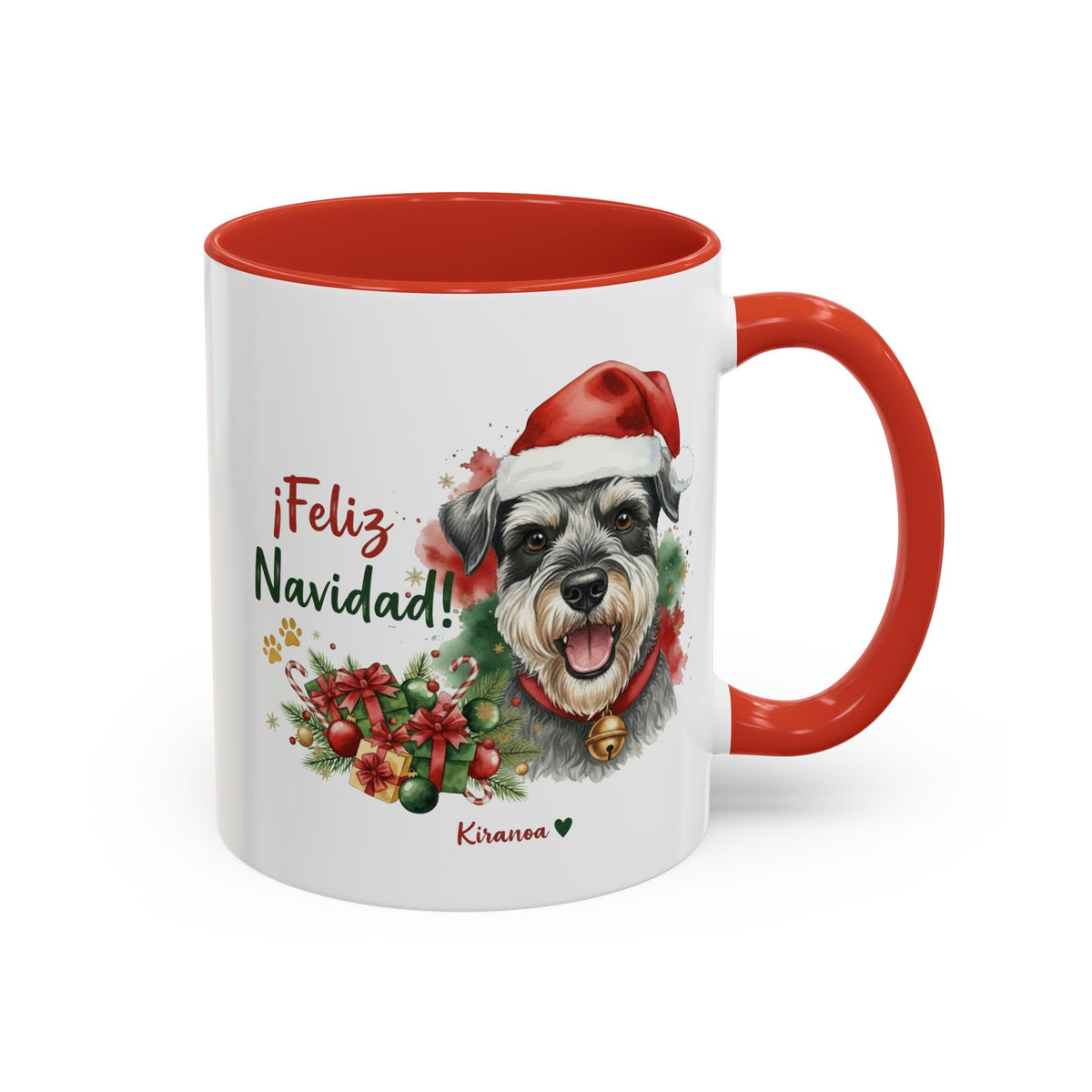 Taza Navideña Schnauzer Estándar | ¡Feliz Navidad!