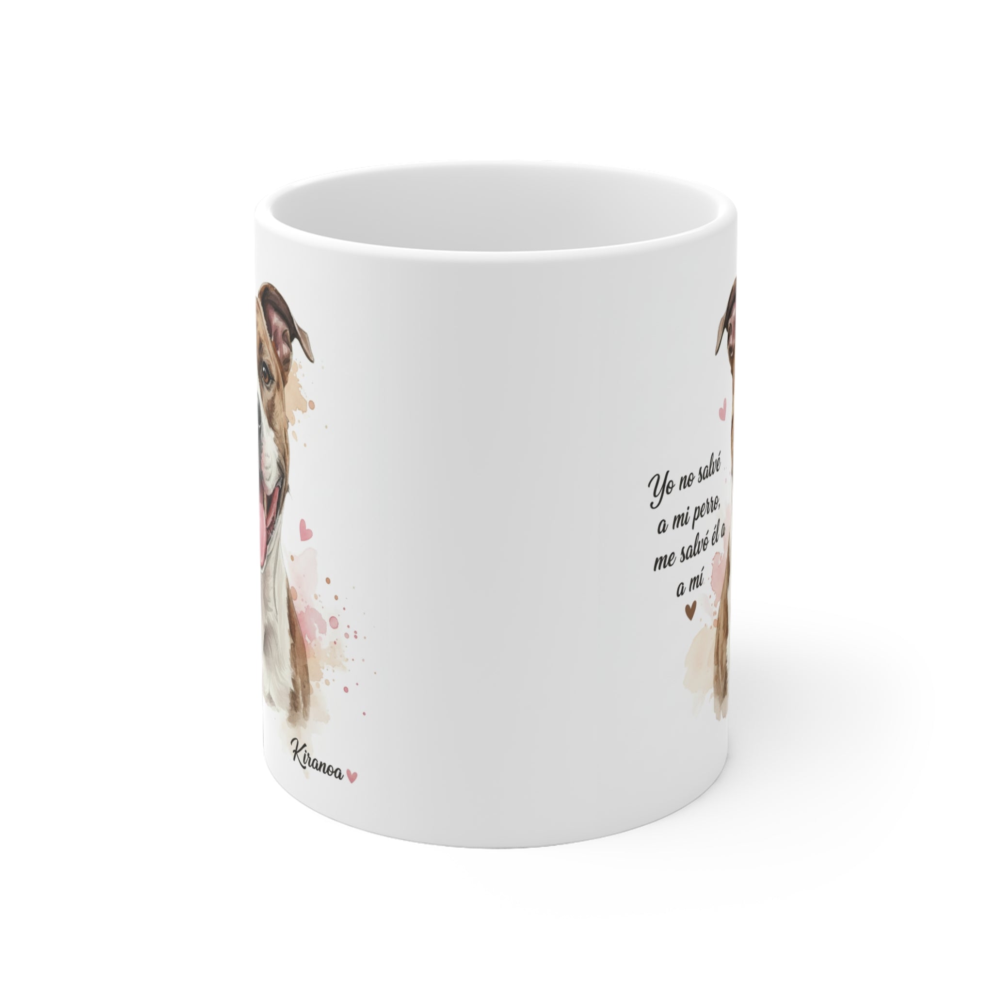 Taza American Staffordshire | Yo no salvé a mi perro me salvó él a mí