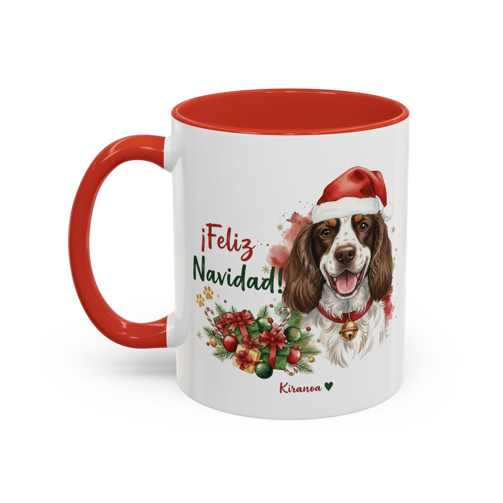 Taza Navideña Springer Spaniel Inglés | ¡Feliz Navidad!